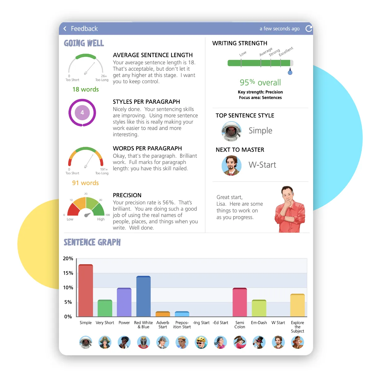 Screenshot of Educational AI Feedback
