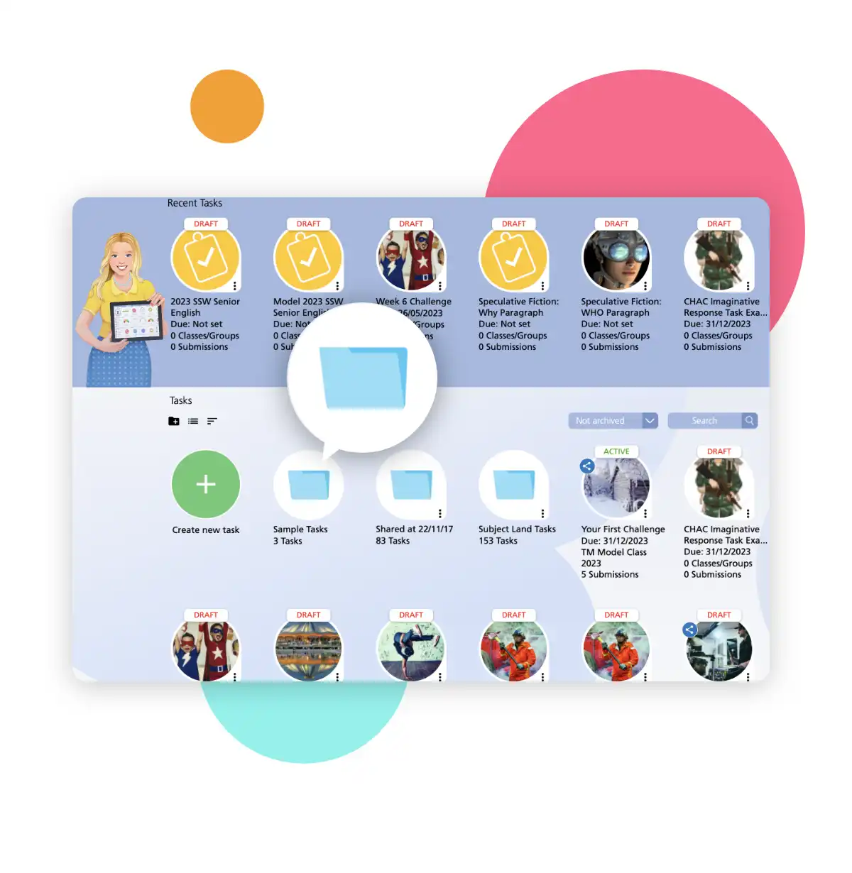 Task Collaboration Task View Folders organising