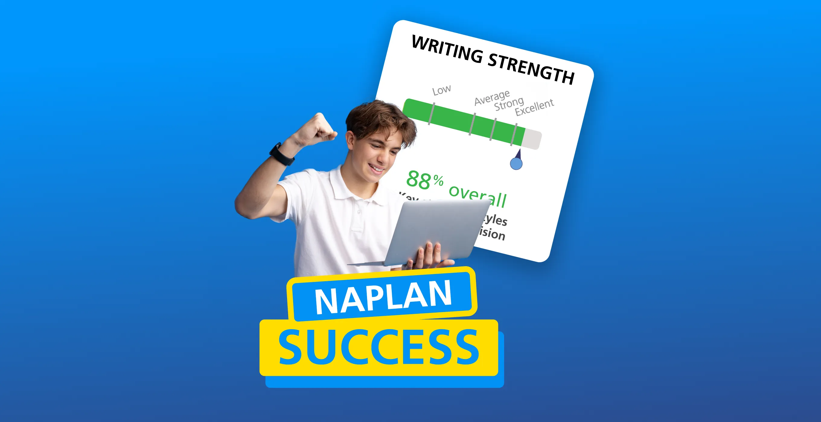 NAPLAN Success 2025 Mobile Banner blue